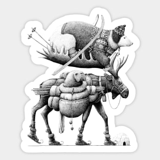 Eland-ijsbeer Sticker